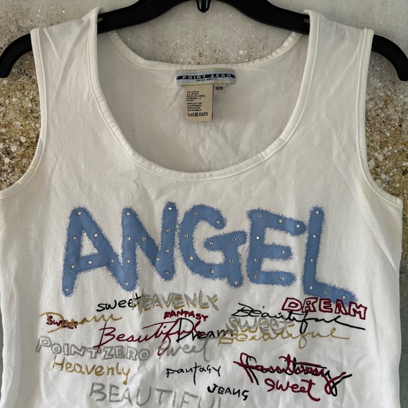 Point Zero Rhinestone Top (NWOT) - Picture 2 of 14